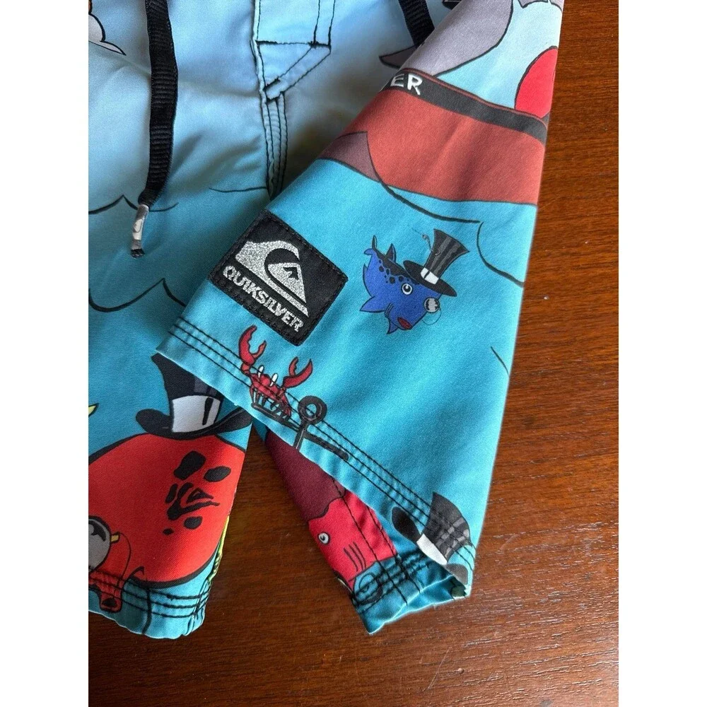 QUIKSILVER pirate graphic kids board shorts